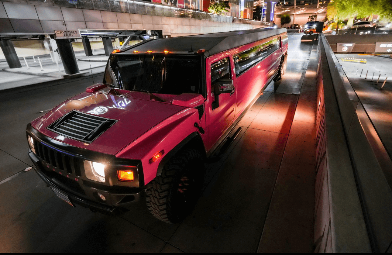 Reading pink hummer limo